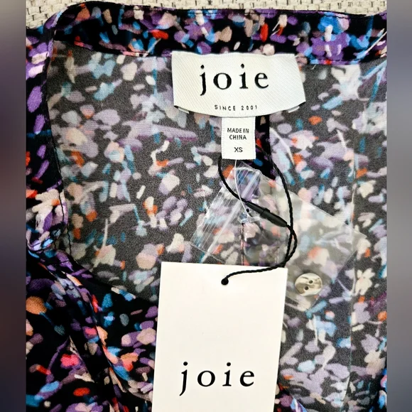 NWT JOIE Women's Multicolor Floral Top Size:XS